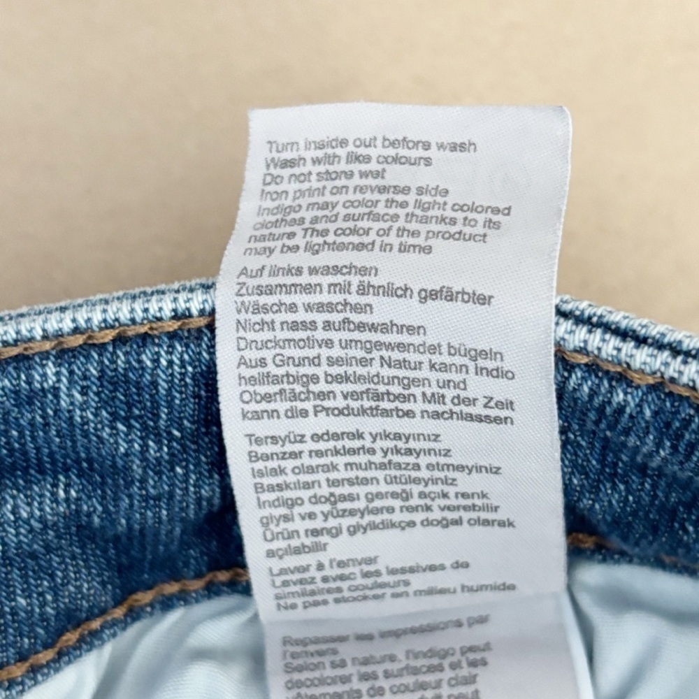 Mavi Cindy Mom Jeans High Rise Stretch Distressed Denim Ripped Knees 30 - Picture 11 of 14